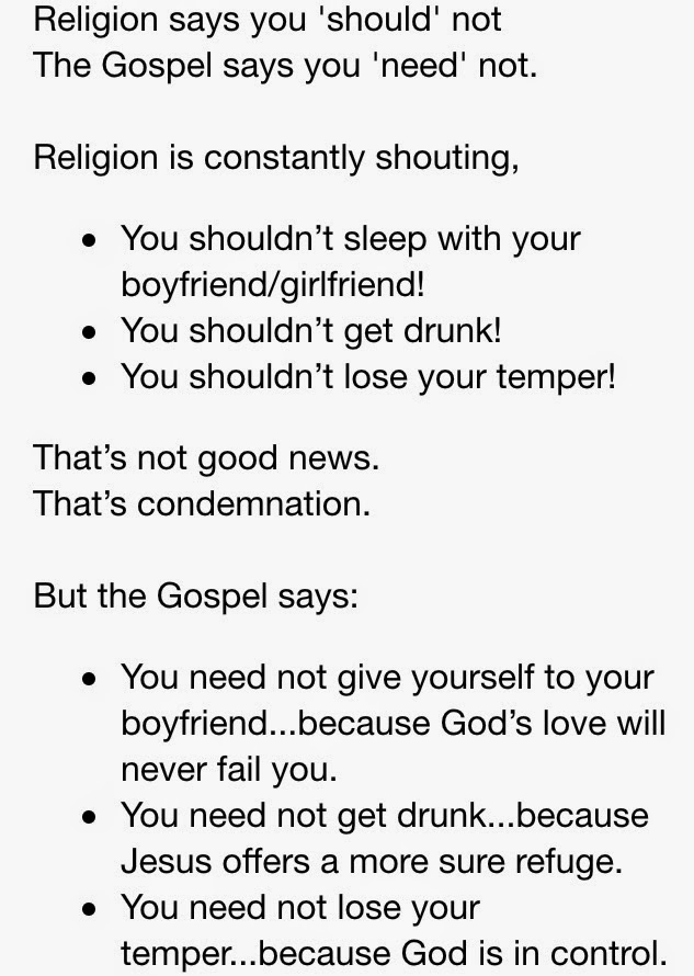 Religion Vs The Gospel · The Young Life Leader Blog